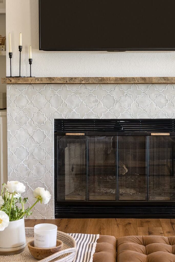 Ranch Fireplace Surround Artillo Arabesque Early Gray