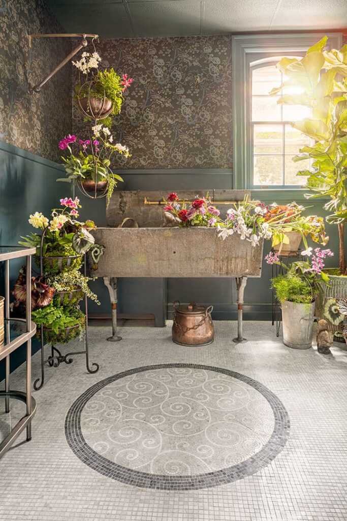 Circular Mosaic Stone