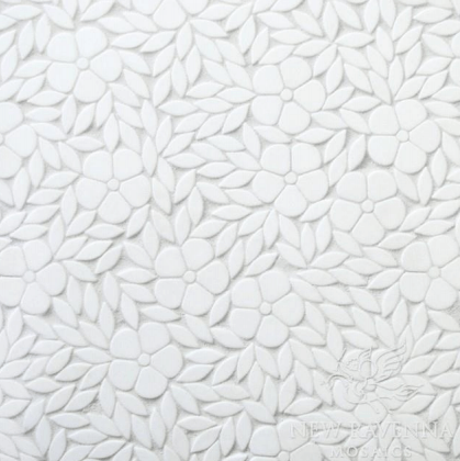 Floral pattern tile