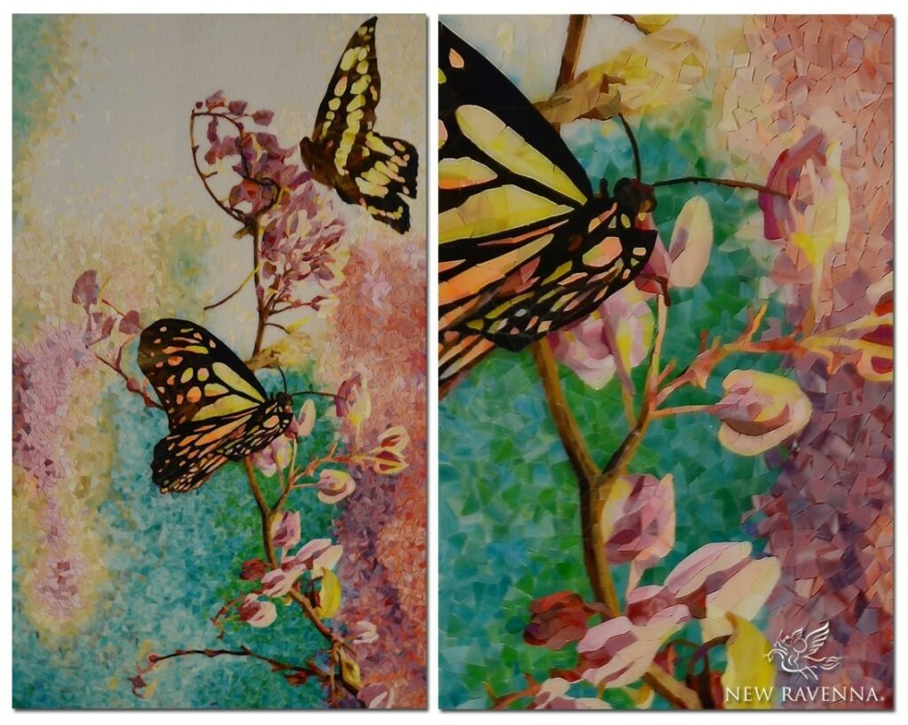 butterfly mosaic