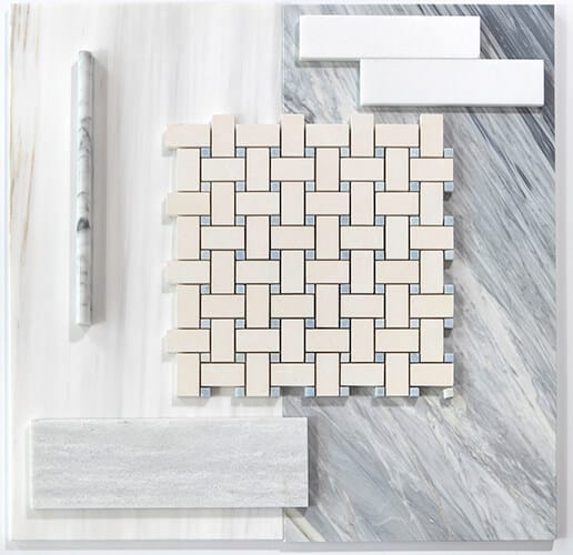 Natural stone tile display