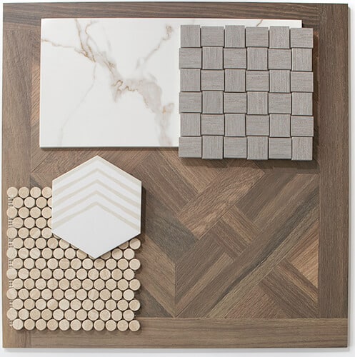 Porcelain tile display